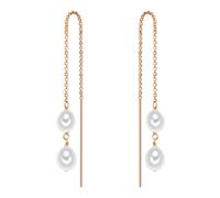 Valero Pearls Perlen-Ohrhänger Damen roségold, ONE SIZE