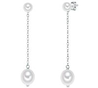 Paar Ohrhänger VALERO PEARLS "Set: VP864", silber, Ohrringe, Damen, 51,1, Silber 925 (Sterlingsilber), aus Sterling Silber (83187132-0) silber