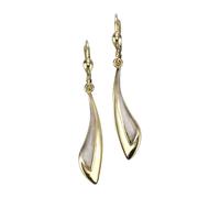 Paar Ohrhänger VIVANCE "333 Gold zweifarbig", bunt (mehrfarbig), Ohrringe, Damen, one-size, Gold (15050663-0) mehrfarbig