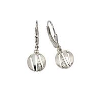 Paar Ohrhänger VIVANCE "925 Silber rhodiniert 8x Zirkonia", weiß (weiß, weiß), Ohrringe, Damen, one-size, Silber 925 (Sterlingsilber), Ohrhänger (76718247-0) weiß, weiß