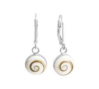 Paar Ohrhänger VIVANCE "925/- Sterling Silber mit Muschel weiß", weiß (weiß, weiß), Ohrringe, Damen, one-size, Silber 925 (Sterlingsilber) (72975660-0) weiß, weiß