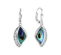 Paar Ohrhänger VIVANCE "925-Sterling Silber rhodiniert Abalone", weiß (weiß, bunt), Ohrringe, Damen, one-size, Silber 925 (Sterlingsilber), Paar Ohrhänger (41407837-0)