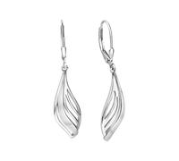 Paar Ohrhänger VIVANCE "925/- Sterling Silber rhodiniert glanz/matt", weiß, Ohrringe, Damen, one-size, Silber 925 (Sterlingsilber) (71645633-0) weiß