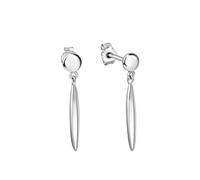 Paar Ohrhänger VIVANCE "925/- Sterling Silber rhodiniert glanz", weiß, Ohrringe, Damen, one-size, Silber 925 (Sterlingsilber) (35338703-0) weiß