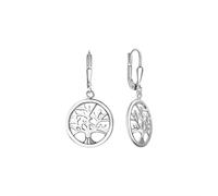 Paar Ohrhänger VIVANCE "925/- Sterling Silber rhodiniert Lebensbaum", weiß, Ohrringe, Damen, one-size, Silber 925 (Sterlingsilber) (28479011-0) weiß