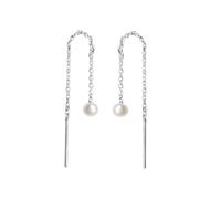 Paar Ohrhänger VIVANCE "925/- Sterling Silber rhodiniert", weiß, Ohrringe, Damen, one-size, Silber 925 (Sterlingsilber) (85800734-0) weiß