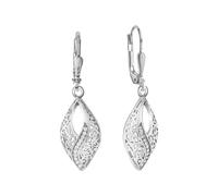 Paar Ohrhänger VIVANCE "925-Sterling Silber rhodiniert Zirkonia", weiß (weiß, weiß), Ohrringe, Damen, one-size, Silber 925 (Sterlingsilber) (82505302-0) weiß, weiß