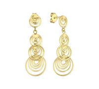 Paar Ohrhänger VIVANCE "925-Sterling Silber vergoldet", gelb, Ohrringe, Damen, one-size, Silber 925 (Sterlingsilber) (61421620-0) gelb