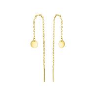 Paar Ohrhänger VIVANCE "925-Sterling Silber vergoldet", gelb, Ohrringe, Damen, one-size, Silber 925 (Sterlingsilber) (23106118-0) gelb