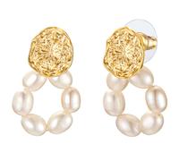 Paar Ohrhänger YOKOAMII "Set: Y86", gelbgold, Ohrringe, Damen, 32,8, mit Perle (41813025-0) gelbgold