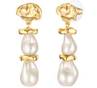 Paar Ohrhänger YOKOAMII "Set: Y89", gelb (gelbgold), Ohrringe, Damen, 46,1, mit Perle (37053321-0) gelbgold