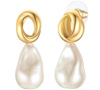 Paar Ohrhänger YOKOAMII "Set: Y90", gold (gelbgold), Ohrringe, Damen, 34,1, mit Perle (79849437-0) gelbgold