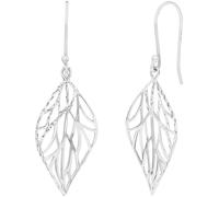 Paar Ohrhaken AMOR "Blatt", silber (silberfarben), Ohrringe, Damen, Silber 925 (Sterlingsilber) (94880431-0) silberfarben