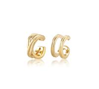 Paar Ohrhaken ELLI "Earcuff ohne Stein 925 Sterling Silber", gold, Ohrringe, Damen, onesize, ohne Stein, Silber 925 (Sterlingsilber) (49460824-0) gold
