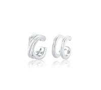 Paar Ohrhaken ELLI "Earcuff ohne Stein 925 Sterling Silber", silber, Ohrringe, Damen, onesize, ohne Stein, Silber 925 (Sterlingsilber) (47335035-0) silber