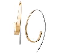 Paar Ohrhaken SKAGEN "Schmuck Geschenk Edelstahl Ohrringe KARIANA", gold (edelstahlfarben, gelbgoldfarben), Ohrringe, Damen, Edelstahl (85333338-0) edelstahlfarben, gelbgoldfarben