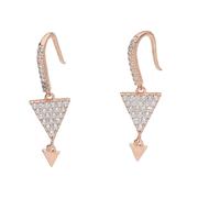 Paar Ohrhaken SMART JEWEL "mit weißen Zirkoniasteinen, rosé vergoldet, Silber 925", rosa (rosé vergoldet), Ohrringe, Damen, Silber 925 (Sterlingsilber) (32417102-0) rosé vergoldet