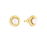 Paar Ohrstecker AMOR "2013569" Ohrringe Gr. Gelbgold 375, weiß (goldfarben,weiß) Damen Ohrstecker mit Süßwasserzuchtperle (47861213-0)