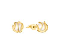 Amor Ohrstecker Damen Ohrschmuck, mit Wachsperle, 0,5 cm, Gold, Kommt in Schmuck Geschenk Box, 2013637