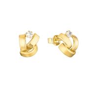 Paar Ohrstecker AMOR "2015292", gold (goldfarben,weiß, kristallweiß), Ohrringe, Damen, Gelbgold 585, mit Zirkonia (synth.) (62981444-0) goldfarben,weiß, kristallweiß