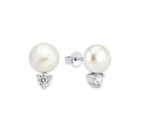 Paar Ohrstecker AMOR "2016914", bunt (silberfarben, weiß, kristallweiß), Ohrringe, Damen, Perlen Silber 925 (Sterlingsilber), Perlen, Silber 925 (Sterlingsilber), mit Zirkonia (synth.) - mit Süßwasser