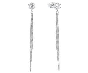 Paar Ohrstecker AMOR "2026216", bunt (silberfarben, weiß, kristallweiß), Ohrringe, Damen, Silber 925 (Sterlingsilber), mit Zirkonia (synth.) (16073145-0) silberfarben, weiß, kristallweiß