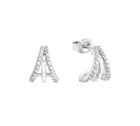 Paar Ohrstecker AMOR "2026261", bunt (silberfarben, weiß, kristallweiß), Ohrringe, Damen, Silber 925 (Sterlingsilber), mit Zirkonia (synth.) (77761408-0) silberfarben, weiß, kristallweiß