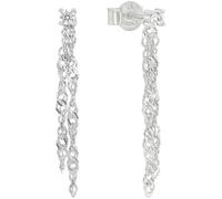 Amor Ohrhänger 925 Sterling Silber Damen Ohrschmuck, mit Zirkonia synth., 3,3 cm, Weiß, Kommt in Schmuck Geschenk Box, 9164387