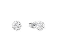 Paar Ohrstecker AMOR "9188970", silber (silberfarben, kristallweiß, kristallweiß), Ohrringe, Damen, 6mm, Silber 925 (Sterlingsilber), mit Kristallglas (67953035-0) silberfarben, kristallweiß, kristall
