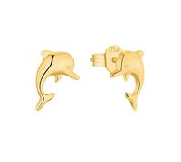 Paar Ohrstecker AMOR "Dolphins", gold (goldfarben), Ohrringe, Mädchen, Gelbgold 375 (59656663-0) goldfarben