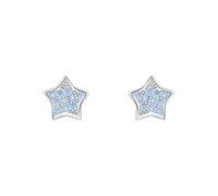 Amor Ohrstecker Mädchen, Blau, onesize, Stern, 6 mm, Zirkonia synth., Lila, Silber 925, rhodiniert 2036530