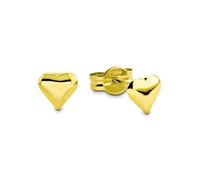 Paar Ohrstecker AMOR "Herz", gelb (gelbgold, 585), Ohrringe, Damen, 5mm, Gelbgold 585 (241349-0) gelbgold, 585
