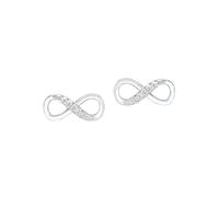 Paar Ohrstecker AMOR "Infinity / Unendlichkeitsschleife", silber (silber, 925, kristallweiß), Ohrringe, Damen, Silber 925 (Sterlingsilber), mit Zirkonia (synth.) (484011-0) silber, 925, kristallweiß