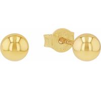 Paar Ohrstecker AMOR "Kugeln", gold (gelbgoldfarben), Ohrringe, Damen, 5mm, Silber 925 (Sterlingsilber) (48478258-0) gelbgoldfarben