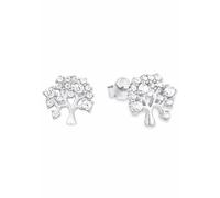 Paar Ohrstecker AMOR "Lebensbaum", silber (silber, 925, kristallweiß), Ohrringe, Damen, Silber 925 (Sterlingsilber), mit Zirkonia (synth.) (58696952-0) silber, 925, kristallweiß
