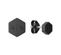 Paar Ohrstecker ARMANI EXCHANGE, schwarz (schwarz, edelstahlfarben), Ohrringe, Herren, Edelstahl (84613957-0) schwarz, edelstahlfarben