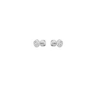 Paar Ohrstecker BOSS "KASSY PRECIOUS", silber (edelstahlfarben, kristallweiß, kristallweiß), Ohrringe, Damen, 7mm, Edelstahl, mit Glasstein (56223756-0) edelstahlfarben, kristallweiß, kristallweiß