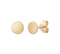 Paar Ohrstecker CAÏ "925 Sterling Silber gelb vergoldet Boho small", gelb, Ohrringe, Damen, one-size, Silber 925 (Sterlingsilber) (49447053-0) gelb
