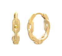 Paar Ohrstecker CAÏ "925 Sterling Silber gelb vergoldet Kettendesign", gelb, Ohrringe, Damen, one-size, Silber 925 (Sterlingsilber), Paar Ohrstecker (81987714-0)