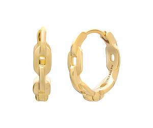 Paar Ohrstecker CAÏ "925 Sterling Silber gelb vergoldet Kettendesign", gelb, Ohrringe, Damen, one-size, Silber 925 (Sterlingsilber) (81987714-0) gelb