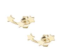 Paar Ohrstecker CAÏ "925 Sterling Silber gelb vergoldet Sterne", gelb, Ohrringe, Damen, one-size, Silber 925 (Sterlingsilber), Paar Ohrstecker (62156266-0)