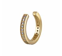Paar Ohrstecker CAÏ "925 Sterling Silber gelb vergoldet Zirkonia weiß", gold (gelb, weiß), Ohrringe, Damen, one-size, Silber 925 (Sterlingsilber) (57738301-0) gelb, weiß
