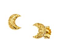 Paar Ohrstecker CAÏ "925 Sterling Silber vergoldet Mond", gold (gelb), Ohrringe, Damen, one-size, Silber 925 (Sterlingsilber) (70019532-0) gelb