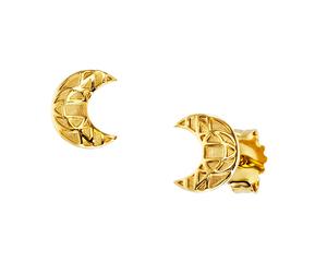 Paar Ohrstecker CAÏ "925 Sterling Silber vergoldet Mond", gold (gelb), Ohrringe, Damen, one-size, Silber 925 (Sterlingsilber) (70019532-0) gelb