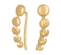 Paar Ohrstecker CAÏ "925/- Sterling Silber vergoldet Mondzyklus Luna", gelb, Ohrringe, Damen, one-size, Silber 925 (Sterlingsilber) (65237931-0) gelb