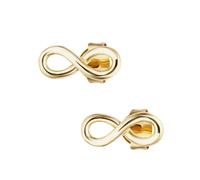 Paar Ohrstecker CAÏ "925/- Sterling Silber vergoldet Unendlichkeit", gold (gelb), Ohrringe, Damen, one-size, Silber 925 (Sterlingsilber) (79947522-0) gelb