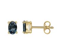 Paar Ohrstecker CELESTA, gelb, blau, Ohrringe, Damen, one-size, Gold (76636607-0) gelb, blau