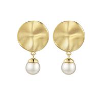 Celesta Ohrstecker 925 Sterling Silber vergoldet Perle 925/- gelb Damen