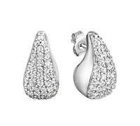 Celesta - Ohrring 925 Silber rhodiniert Zirkonia 925/- Sterling Silber Zirkonia Ohrringe 1 ct Damen