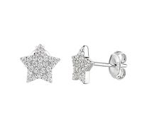 Celesta Ohrstecker 925 Sterling Silber rhodiniert Zirkonia 925/- weiß Damen